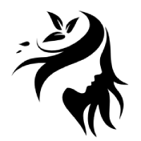 Symbol Frauenkopf mit Haaren